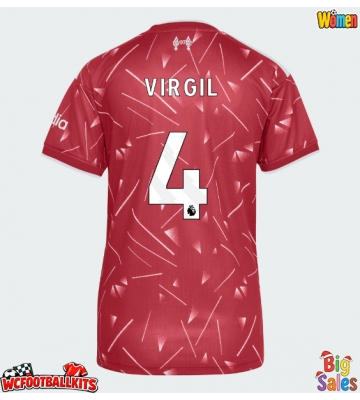 Liverpool Virgil van Dijk #4 Replica Home Stadium Shirt for Women 2026-27 Short Sleeve